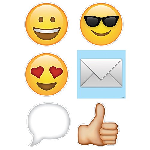 Creative Teaching Press Emojis 6" Designer Cutouts, Pack of 35 (6068)