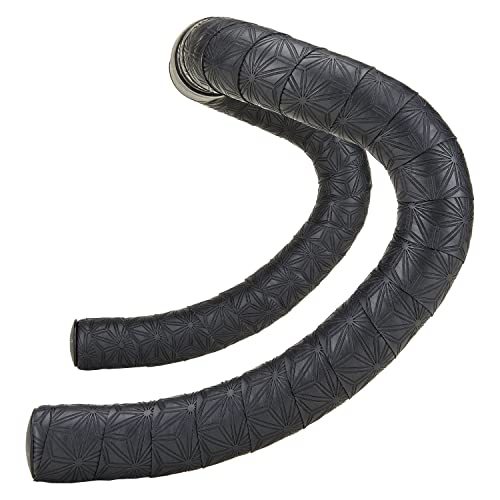 Supacaz Super Sticky Kush Black Gravel Bar Tape - Cycling Road Bike Handlebar Grip Tape Wrap