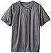 Kanu Surf boys Short Sleeve Upf 50+ Rashguard Swim Rash Guard Shirt, Solid Charcoal, 14-16 US
