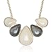 Statement Necklace, SUMAJU Statement Bib Collar Necklace Vintage Lucite Teardrop