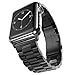 Fwheel Compatible With Apple Watch Band 42mm&44mm,Stainless Steel Replacement Smart Watch Band with Double Button Folding Clasp Compatible With Apple Watch Series4,3,2,1,Sport,Edition(Black 42mm)