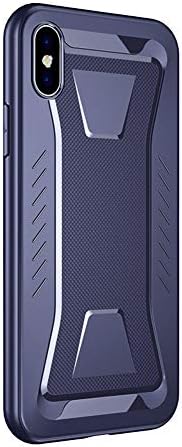 iPhone Xs MAX Case, Air Armor Flexible TPU Shell Full Body Cover Shockproof Soft Anti-Slip Scratch Resistant Designed for Apple iPhone Xs MAX 6.5 inch (Navy Blue)
