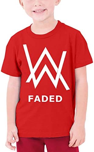 ATOPSHOP Teen Alan Walker Youth Boys and Girls Short Sleeve T Shirt Black