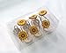 A.Monamour Decorative Shower Curtain Hooks Rustproof Smooth Gliding Shower Curtain Roller Rings for Bathroom Curtain Rods - Set of 12- Resin Yellow Sunflowers Art Decors Hooks