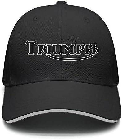 One Size Triumph-Motorcycles-Logo- Printing Outdoor Flat Brim Snapback Cap for Men