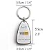 Wintape Silver Tone Metal Keychain Self Retractable Steel Blade Tape Measure 1M 3FEET