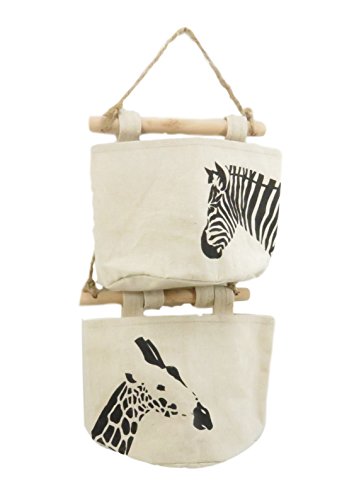 Fabric linen wall door closet storage hanging bag organ…