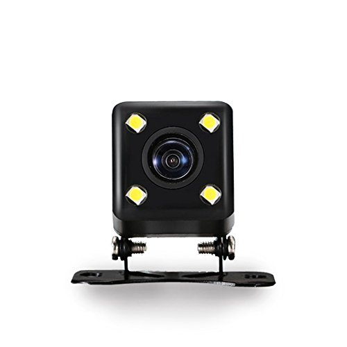 HD CCD 4 LED Reverse Camera 170 Angle Universal Car Rear View Camera IP68 Waterproof Vehicle Camera for VW Ford Toyota&More