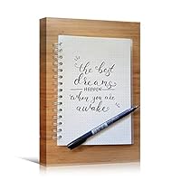 Canvas Wall Art Handwritten Quotes Inspirational Words Art Print Motivational Quote - 12x18 inches