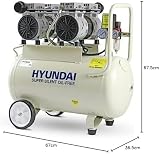 Hyundai 50L Portable Air Compressor 750W 2HP Oil Free Direct Drive 118psi view 9