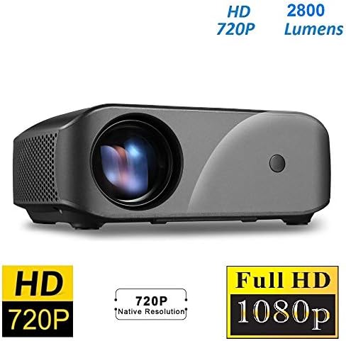 X96 F10 Projector 720P HD Home Theater Projector Supports 1920*1080, 2800 Lumens High Brightness Video Projector (Basic Version)
