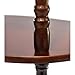 Home Source Industries AF9712 Decorative Phone Stand with 3 Shelves, Mahogany