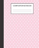 Composition Notebook: Unicorn Face Pattern College Ruled Notebook Lined School Journal