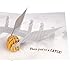Harry Potter Golden Snitch Quidditch Pop-Up Greeting Card - If I'm a Keeper, Then You're A Catch - Valentine's Day, Romance, Love, Anniversary - Gift for Men, Women, Wife, Husband, Boyfriend, Girlfriend