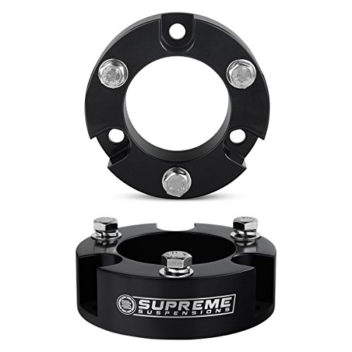 Supreme Suspensions - Toyota Sequoia Lift Kit 3" Front + 3" Rear Aircraft Billet Strut Spacers + High Density Polyurethane Spring Spacers