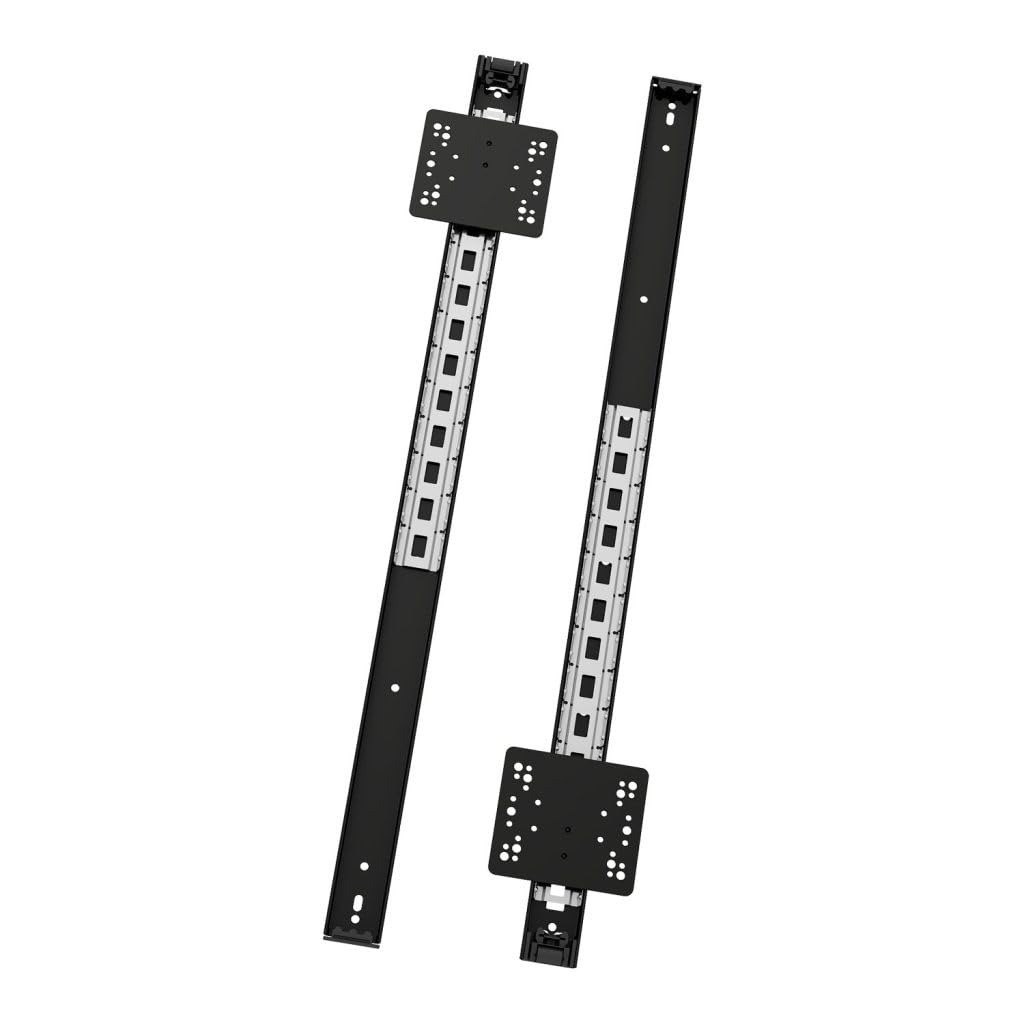 VADANIA Pocket Door Drawer Runners VP1235, Hidden Cabinet Door Drawer Runners Drawer Slides, Side Mount, 300mm-700mm, 1 Pair