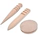 BCP Multi-size Solid Wood Leathercraft Edge Slicker Burnisher for Leather Tool primary