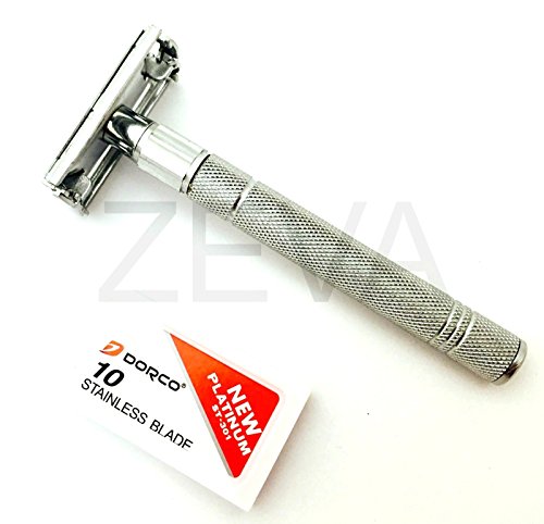 Premium Luxury DE Safety Razor Shaving Gift Set for Men, Shaving mug, Badger Brush, Razor Stand Gift for Father Husband Beautiful Packed In a Box Men Grooming kit High Quality Stainless Steel Complete - Thumbnail 2
