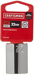 CRAFTSMAN Shallow Socket, Metric, 1/2-Inch