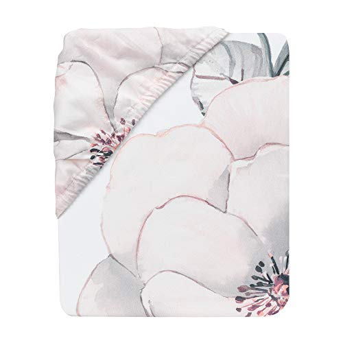 Lambs & Ivy Signature Botanical Baby Watercolor Floral Cotton Crib
