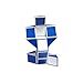 Leoie shengshou Snake Magic Ruler Twist Puzzle Cube, Blue/White (SG_B01N44ICP9_US)
