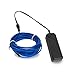 LEDHOLYT 9ft 3m Neon Glowing Strobing EL Electroluminescent Wire Kit Light for Burning Man Halloween Festival Day Thanksgiving Day Christmas New Year Birthday Party Decoration (Blue)