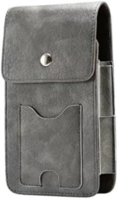 KAIFX Fashion Men Women Sports Waist Pack Pocket Purse Case,Hynice PU Leather Cell Phone Side Pouch Waist Bag For iPhone 7Plus/6sPlus,Samsung s8/s8plus Or Other Phone under 6.3" (Grey)