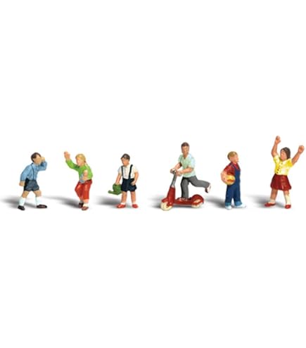 Woodland Scenics N Scale – Set Di Figure Umane – 6 Pezzi Dipinti A Mano – Modellismo Ferroviario Scala N