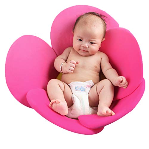 image for vocheer Flower Baby Bath, Comfort Baby Bath Pad Infant Bathtub Mat Bab