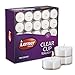 Lerner Clear Tea Lights Candles Bulk - 4.5 Hour Clear Cup Tealight 100 Pack - Consistent Smkless Clean Burning - Holiday, Wedding, Spa, Emergency and Home Decoration Candles