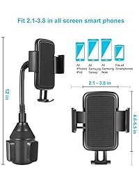 Lorima - Soporte para teléfono móvil (universal, ajustable, portátil, para coche)