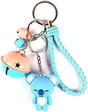 yuangong BTS Keychain Kpop Bangtan Boys CHIMMY SHOOKY Cooky TATA KOYA MANG RJ Van Bell Pendant Keyring Cute BTS Cartoon Keychain Best Gift ( Koya)