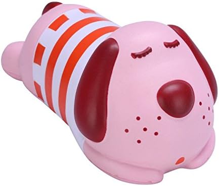 Super Squishies Slow Rising Stress Squishy Toys Cute Dog Jumbo Size 7.8" Pink