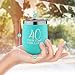 40th Birthday Funny Wine Gifts for Women, 12 oz Stainless Steel Wine Tumbler with Lid, Insulated Wine Glass for 40, Milestone Birthday Gift for Her, Presents for Turning Forty and Fabulous, Travel Cup