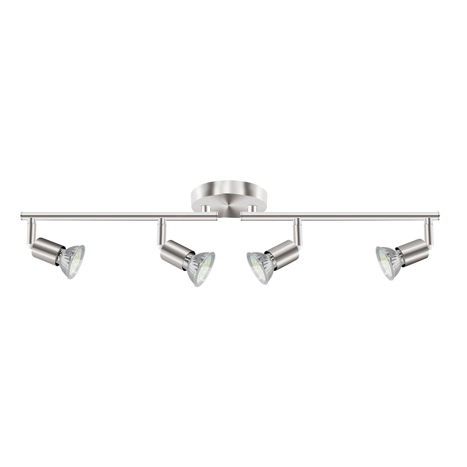 HURYEE Rotatable LED Ceiling Spotlight, 4-Way Modern Design, Indoor Lighting for Kitchen, Living Room, Bedroom, GU10 Base (Bulb Not Included)
