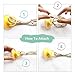 Mkono Macrame Baby Pacifier Clips,3 Pack Pacifier Soothies Teething Ring Holder for Boys and Girls Braided Pacifier Leash &Teething Toys-Best Baby Shower Gifts(Orange,Gray,Ivory)