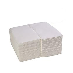 See Premium (200 Pack) Linen-Feel Guest Towels / Disposable Cloth-Like Paper Hand Napkins, White Guest Towel Details