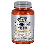 NOW Sports Nutrition, D-Ribose 750 mg, Certified