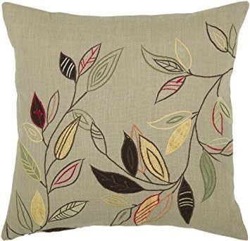 Lfarncomboutlet Sage,Green 1920 Cotton Linen Square Throw Pillow Case Cushion Cover 18 x 18 Inches