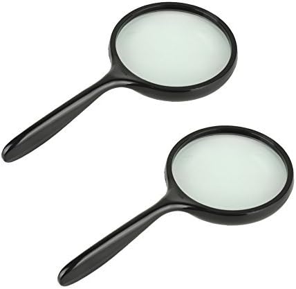 2 pcs OPCC Plastic Magnifying Glass Oversized Distortion-Free Lens for Reading, Inspection,Exploring, Hobby, Crafts and Tasks??? by YHWWER