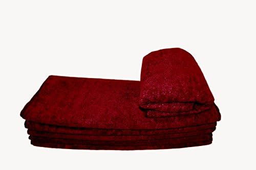 16" x 27" Burgundy Premium Microfiber Hand Towel 3 Dozen(36 pc)