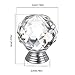 Do4U 10pcs 30mm Crystal Glass Cabinet Knob Drawer Pull Handle Kitchen Door Wardrobe Hardware Used for Cabinet, Drawer, Chest, Bin, Dresser, Cupboard (30mm, Fresh Silver)