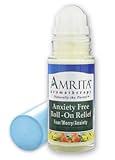 Anxiety Free Roll-On Relief (Natural Anxiety Reducer) with Essential Oils of Ylang Ylang, Myrrh, and Bergamot - Organic Lotion Base - SIZE: 30ML ( 1 FL. OZ)
