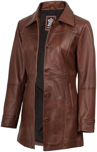 fjackets Brown Distressed Natural Real Lambskin Men's Leather