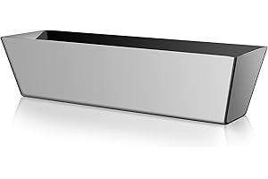 Drywall Pan Mud, 12” Stainless Steel Watertight Reinforced Mud Pan, Tapered Sides, Drywall Tool Tray Bucket