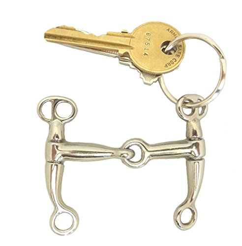 Horse Bit Key Chain Western Novelty Equine Gift Tom Thumb Snaffle