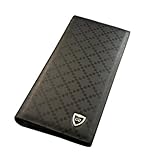 BININBOX Mens Luxury Quality Leather Long Bifold Wallet Credit Card Holder Purse