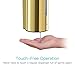 AIKE AK1205 Wall Mounted Commercial Automatic Liquid Soap Dispenser Gold Stainless Steel Large Capacity 24oz/700ml