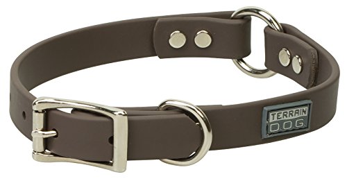 Terrain D.O.G. Brahma Webb Hunting Dog Collar, 3/4" by 17", Brown