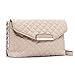 Womens Shoulder Bag Leather Bag Clutch Handbag Tote Purse Hobo Messenger (Beige)